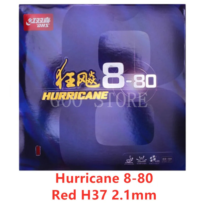DHS Original Hurricane8-80 Hurricane 8-80 Pips-In H8-80 Table Tennis Rubber Ping Pong Tenis De Mesa Hurricane-8-80 H37 RED