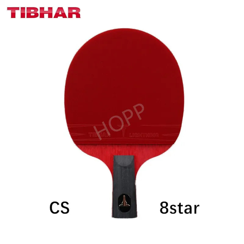 TIBHAR Table Tennis Racket 6/7/8/9 Star Sticky Rubber Pimples-in Professional Hight Quality Original TIBHAR Racket Ping Pong Bat CS 8 STAR