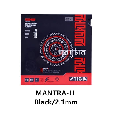 STIGA Table Tennis Rubber MANTRA M/ H Offensive Pimples in with Sponge Pips-in Ping Pong Tenis De Mesa - MANTRA-S Red