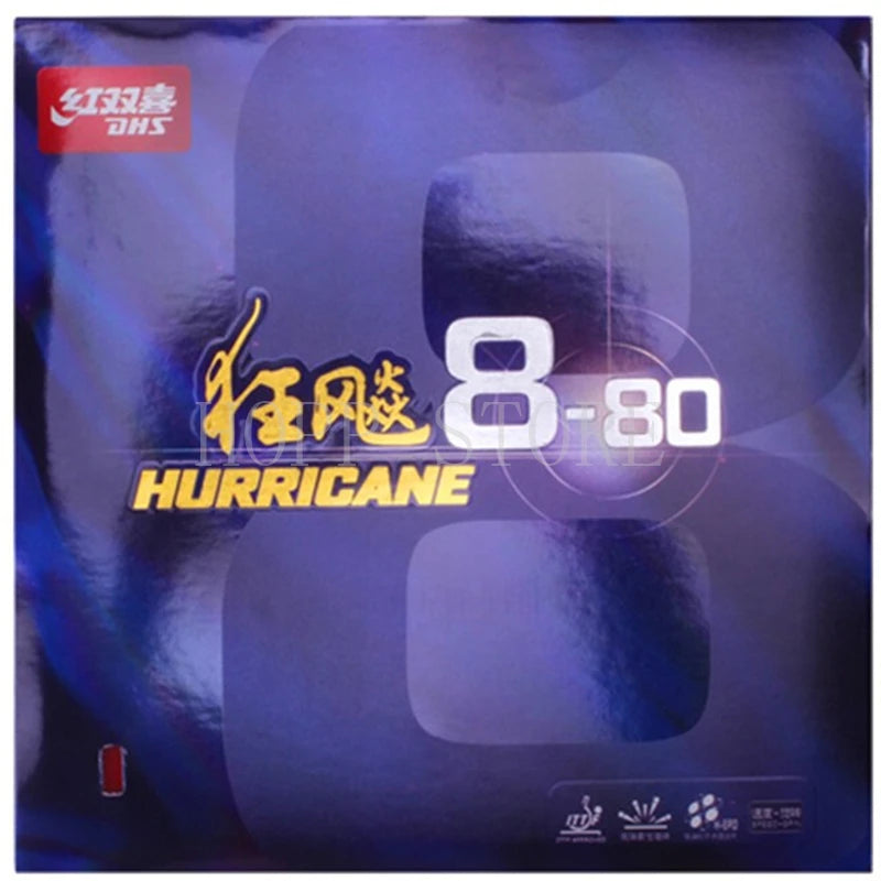 DHS Original Hurricane 8-80 table tennis rubber high sticky rubber with high elastic sponge for 40+ table tennis racket…