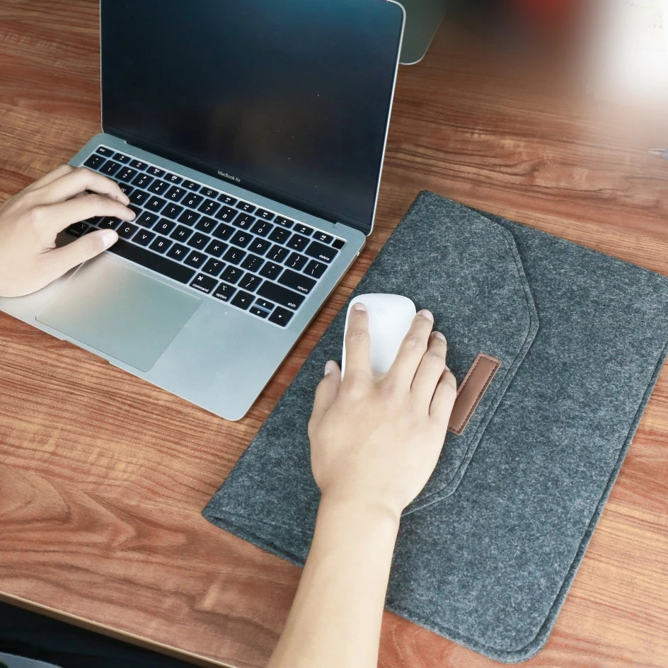 wool Felt Laptop bag Sleeve 11 12 13.3 14 15 16 Notebook Pouch Carrying Cover Macbook Air Pro M1 M2 Accessories Shockproof Women