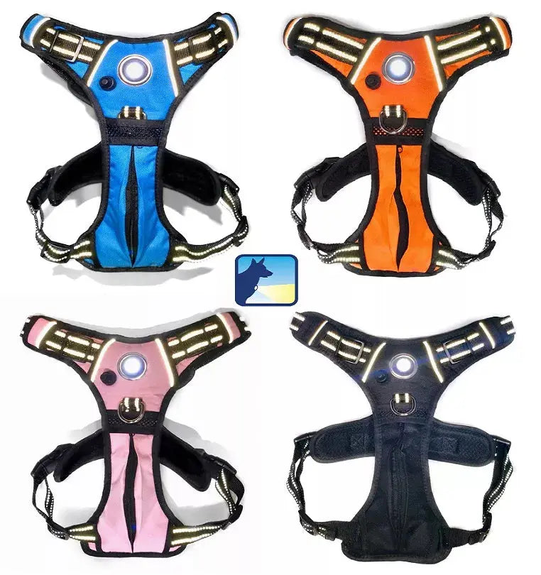 Headlight Harness, Dog Harness with Built In LED Light Headlight Harness