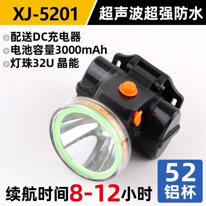 Headlight Strong Light Outdoor Special Led Ultra-Long Battery Life Rechargeable Waterproof Searchlight Super Bright Night Fishing Long-Range Fishing Light GreatEagleInc