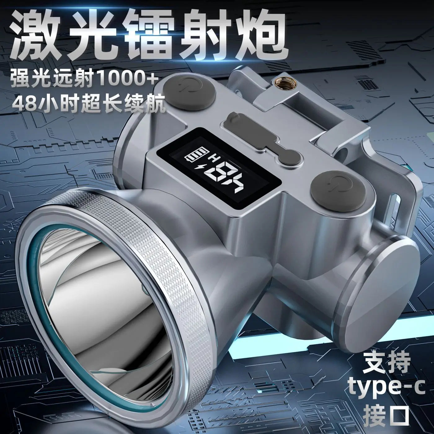 Headlight Strong Light Outdoor Special Led Ultra-Long Battery Life Rechargeable Waterproof Searchlight Super Bright Night Fishing Long-Range Fishing Light GreatEagleInc