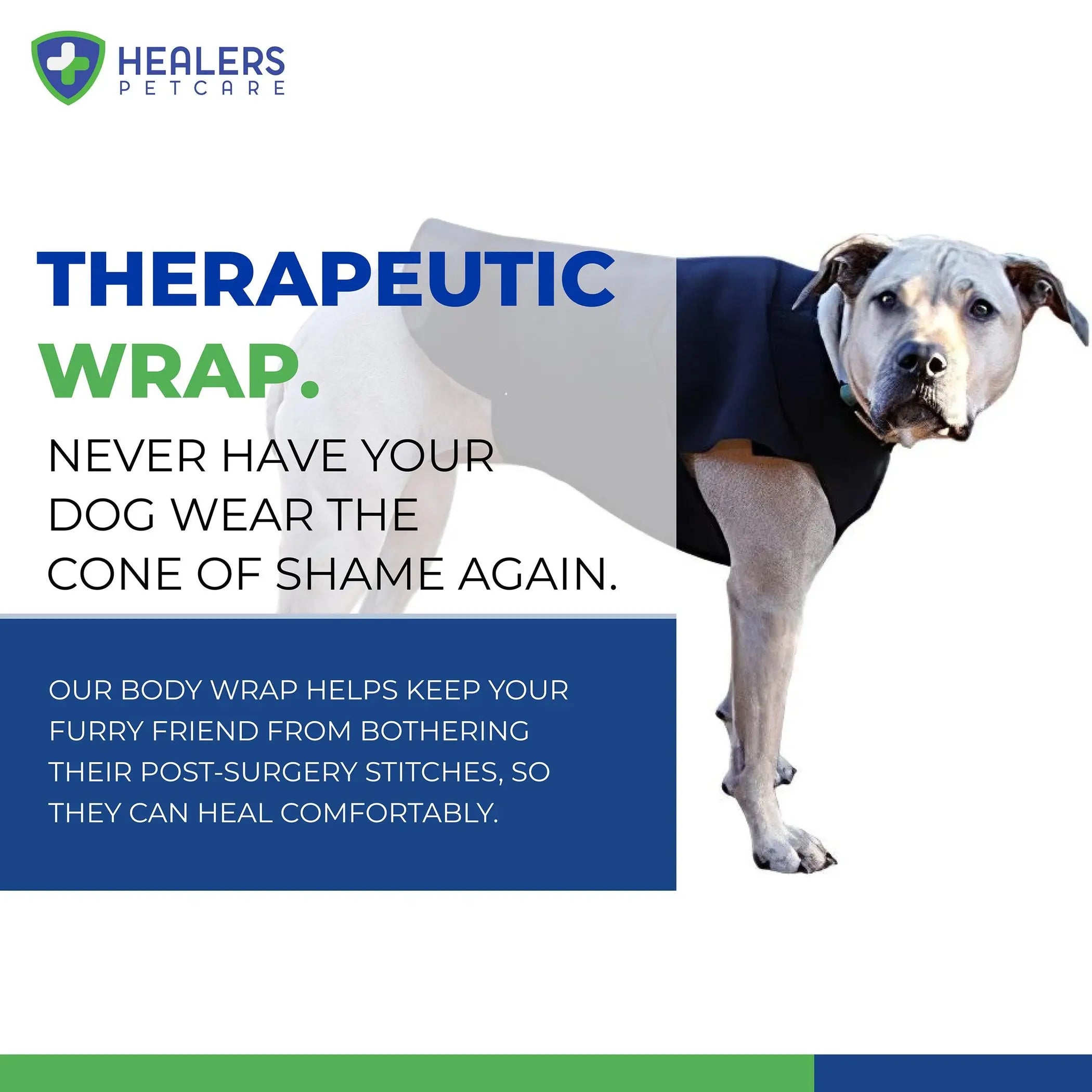 Healers Therapeutic & Anxiety Front Body Wrap Healers Petcare