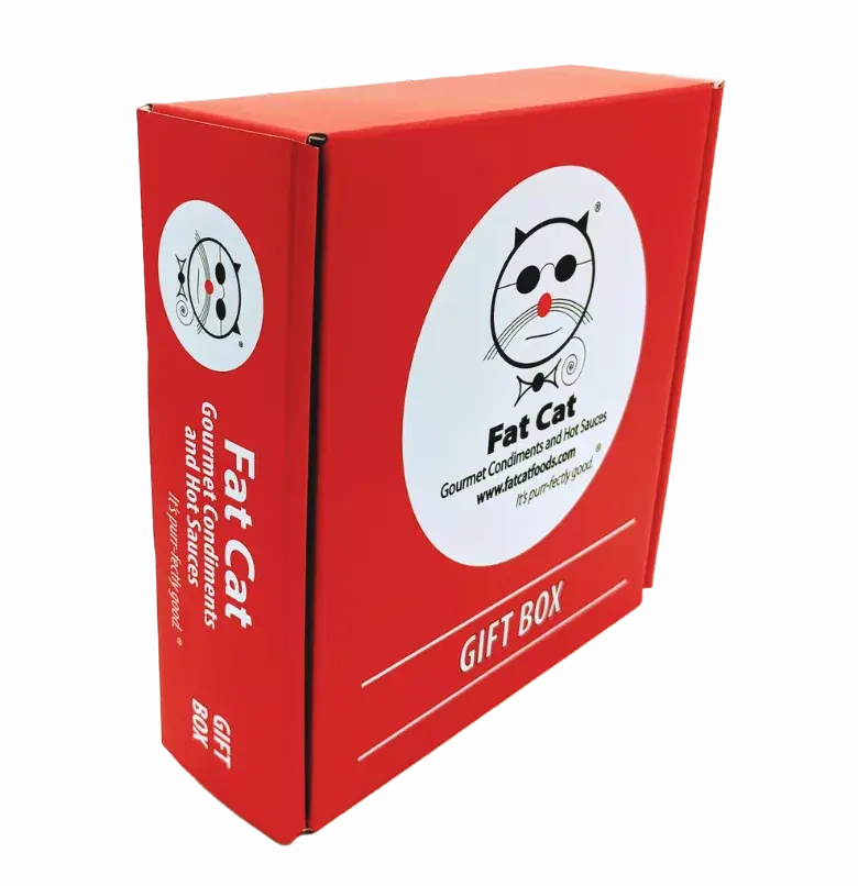 Heat Lovers Hot Sauce Gift Box by Fat Cat Gourmet Fat Cat Gourmet Hot Sauces