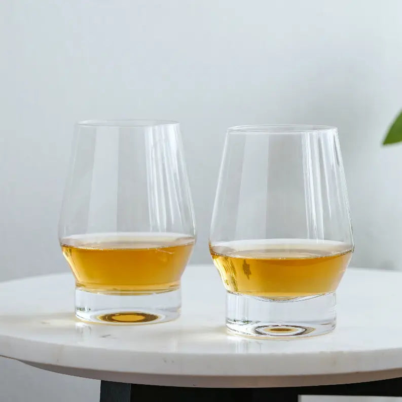Heavy Base Crystal Whiskey Glasses by Viski True Brands