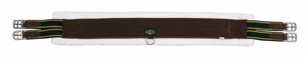 Henri de Rivel Synthetic Fleece Girth-Brown JPC Equestrian