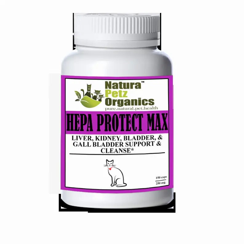 Hepa Protect Max Capsules - Liver, Kidney, Bladder & Gall Bladder Support & Cleanse* Organic Pet Systems