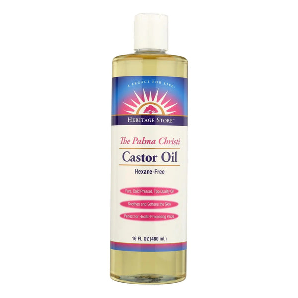 Heritage Products Castor Oil Hexane Free - 16 Fl Oz Heritage Products