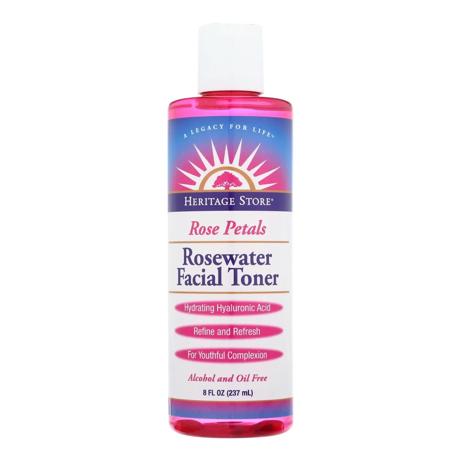 Heritage Store - Rosewater Facial Toner - 1 Each - 8 Oz Heritage Store
