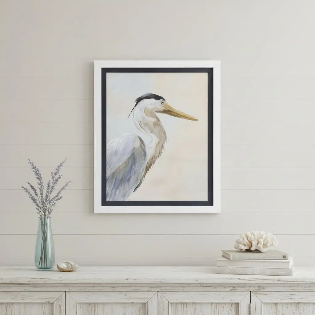 Heron Haven I White Framed Wall Art Homeroots Home Decor