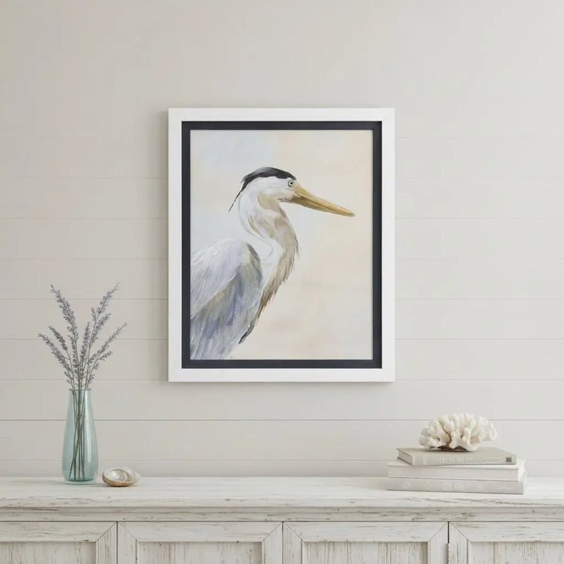 Heron Haven I White Framed Wall Art Homeroots Home Decor