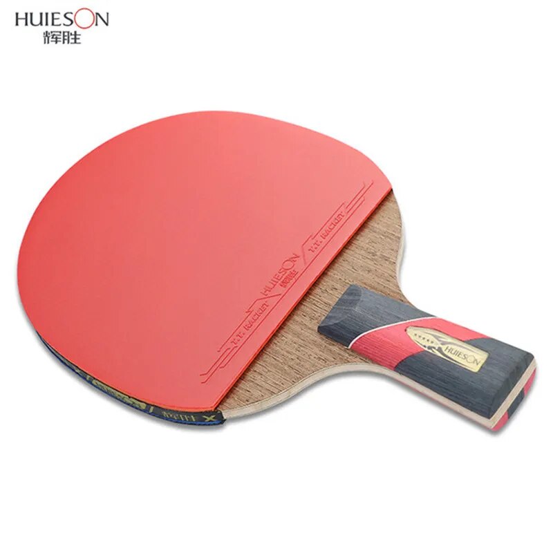 Huieson 6 Star Carbon Fiber Blade Table Tennis Racket Double Face Pimples in Pingpong Paddle Racket