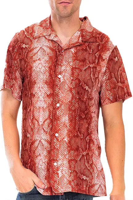 Hiatus Snake Print Button Up WEIV