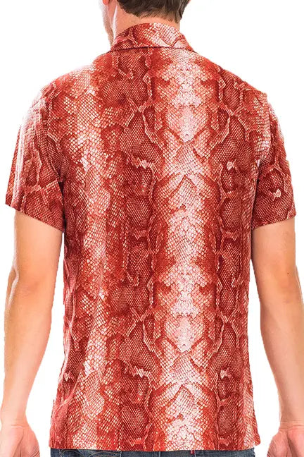 Hiatus Snake Print Button Up WEIV