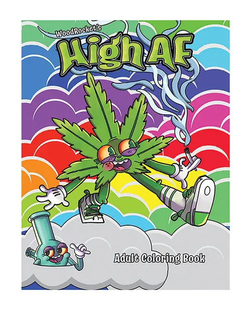 High Af Coloring Book Wood Rocket
