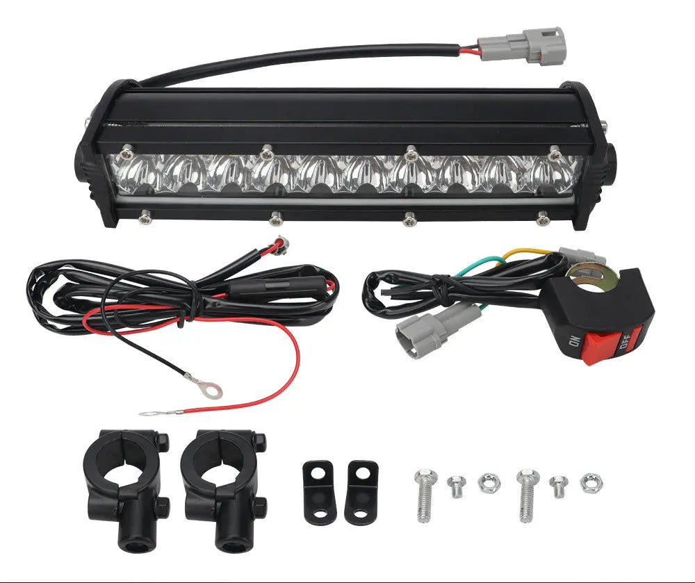 High-Brightness Led Work Spotlight, 20-Lamp Work Light, Double-Row Strip Light, Off-Road Vehicle Car Modified License Plate Light GreatEagleInc