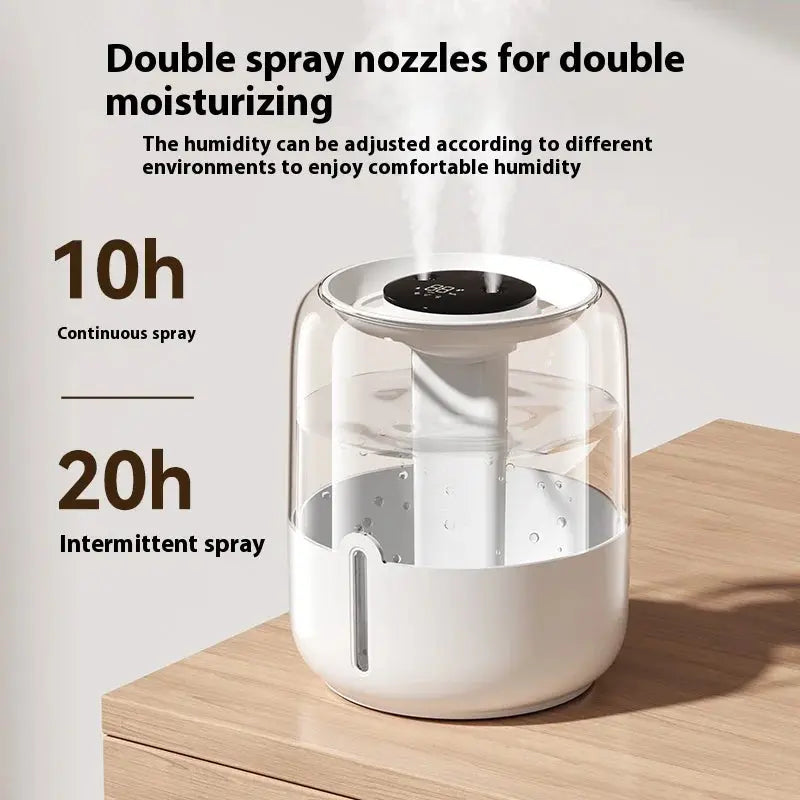 High Quality Factory Wholesale Smart Home Products 3.8L Double Water Mist Spray Smart Air Humidifier With Wholesale Price GreatEagleInc