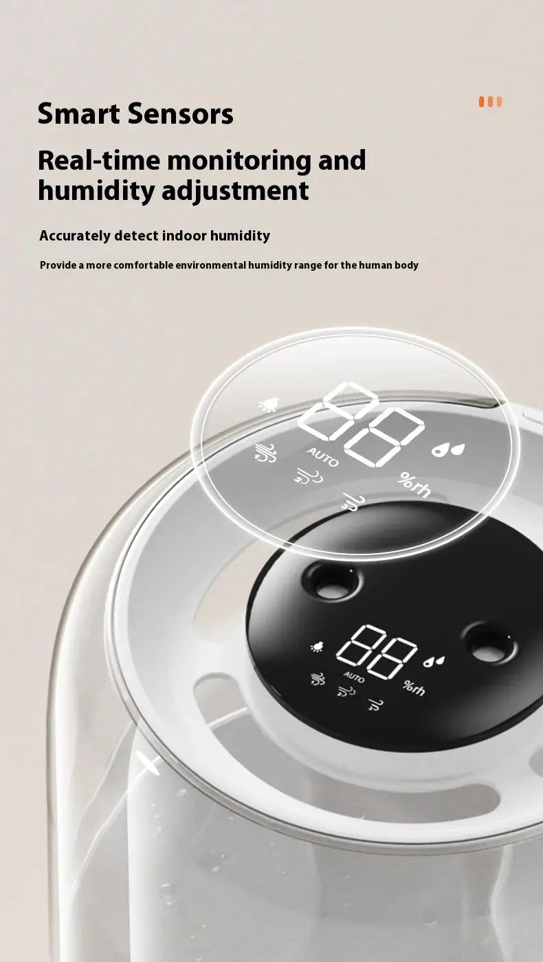 High Quality Factory Wholesale Smart Home Products 3.8L Double Water Mist Spray Smart Air Humidifier With Wholesale Price GreatEagleInc