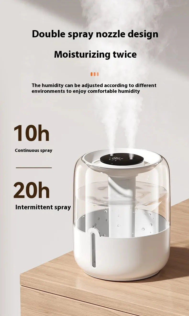 High Quality Factory Wholesale Smart Home Products 3.8L Double Water Mist Spray Smart Air Humidifier With Wholesale Price GreatEagleInc