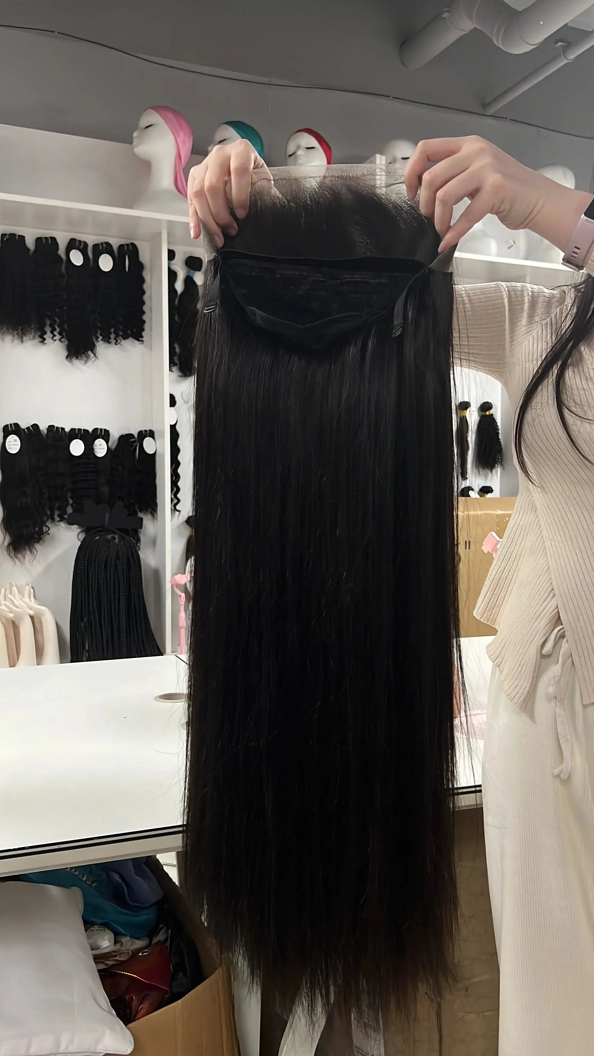 High Quality HD Pre Plucked 13X4 Curly Wig Glueless Lace Frontal  Hair wholesale Vietnamese Hair GreatEagleInc