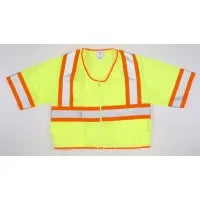 High Visibility ANSI Class 3 Solid Vest MUTUAL INDUSTRIES INC.