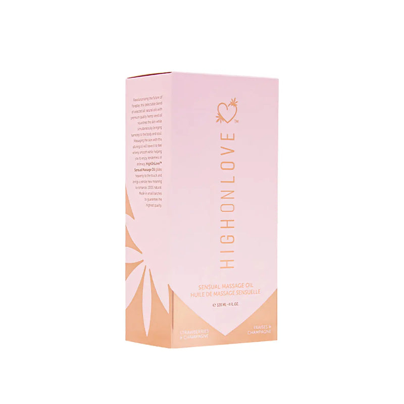 HighOnLove Massage Oil- Strawberries and Champagne HighOnLove
