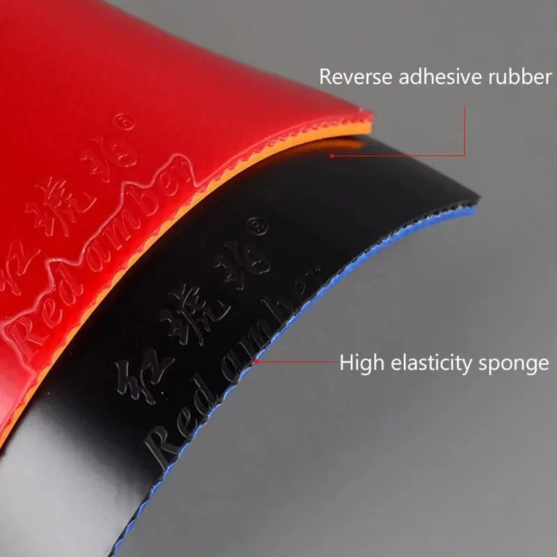 Highly Elastic Stick Rubber Pips-In Ping Pong Red Amber Table Tennis Rubber Rubber Astringent Sponge For Table Tennis Training GreatEagleInc