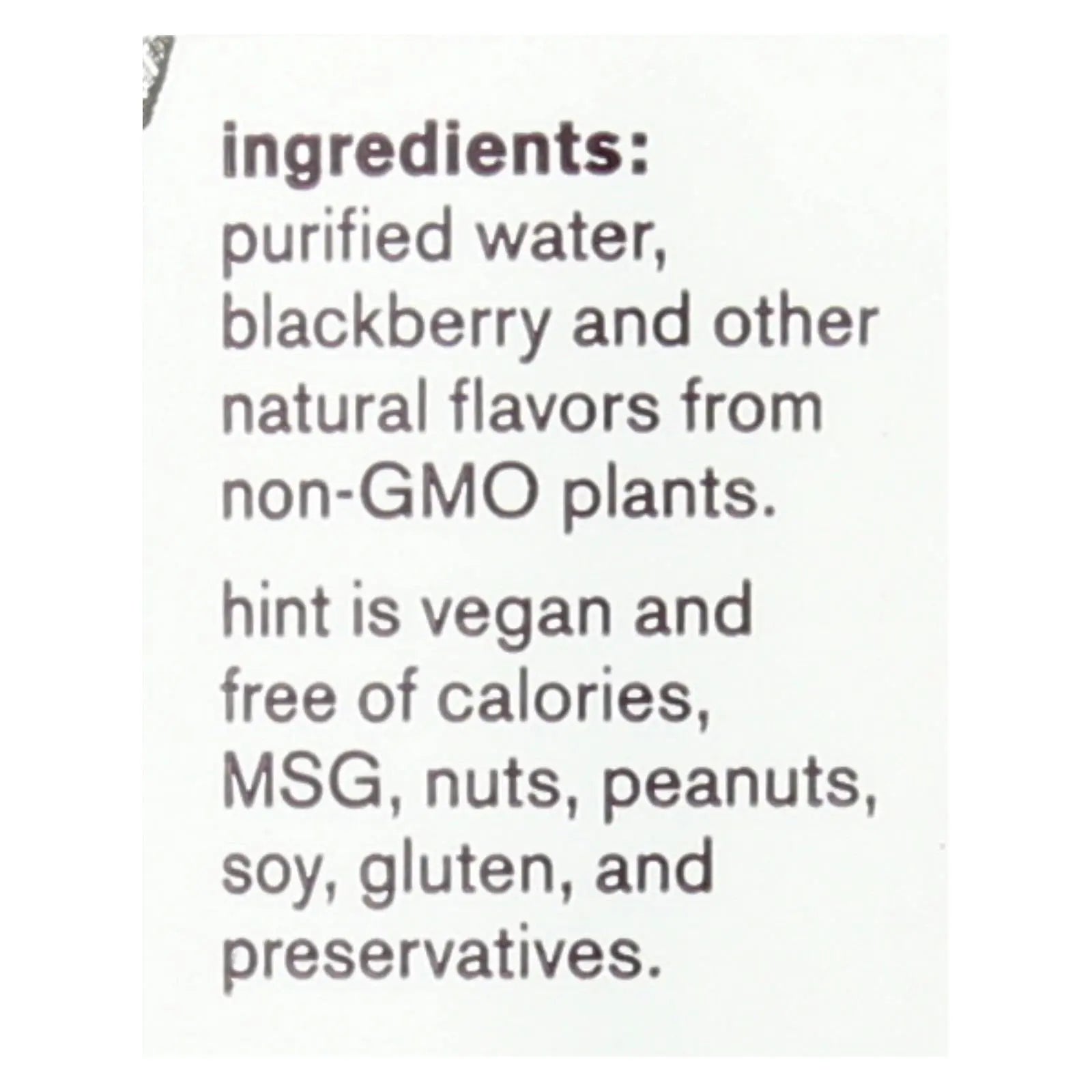 Hint Blackberry Water - Blackberry - Case Of 12 - 16 Fl Oz. Hint