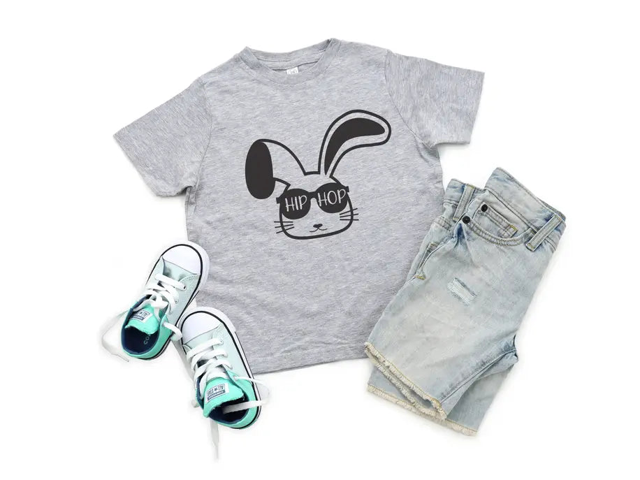Hip Hop Bunny Easter Shirt for Kids Stiles Tee