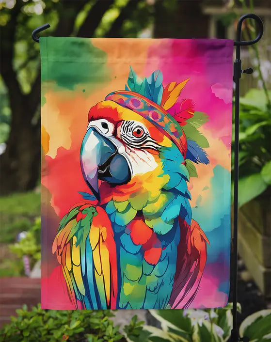 Hippie Animal Parrot Garden Flag Caroline's Treasures