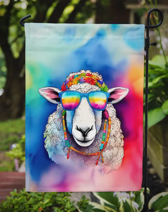 Hippie Animal Sheep Garden Flag Caroline's Treasures