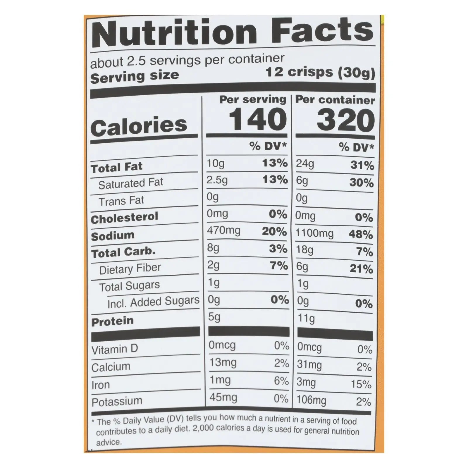 Hippie Snacks - Avocado Crsps Sea Salt - Case Of 8-2.5 Oz Hippie Snacks