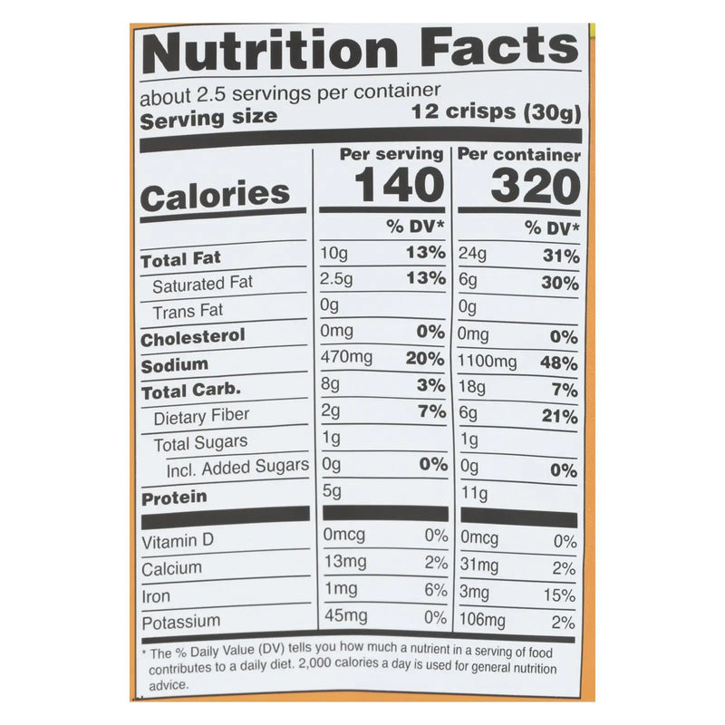 Hippie Snacks - Avocado Crsps Sea Salt - Case Of 8-2.5 Oz Hippie Snacks