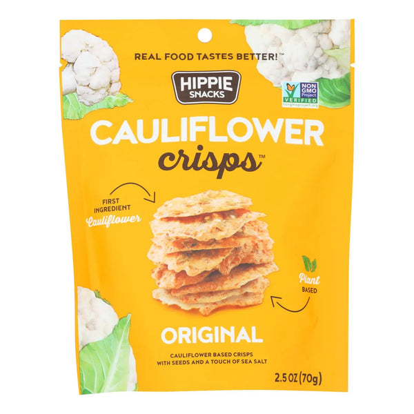 Hippie Snacks - Cauliflower Crsps Original - Case Of 8-2.5 Oz Hippie Snacks
