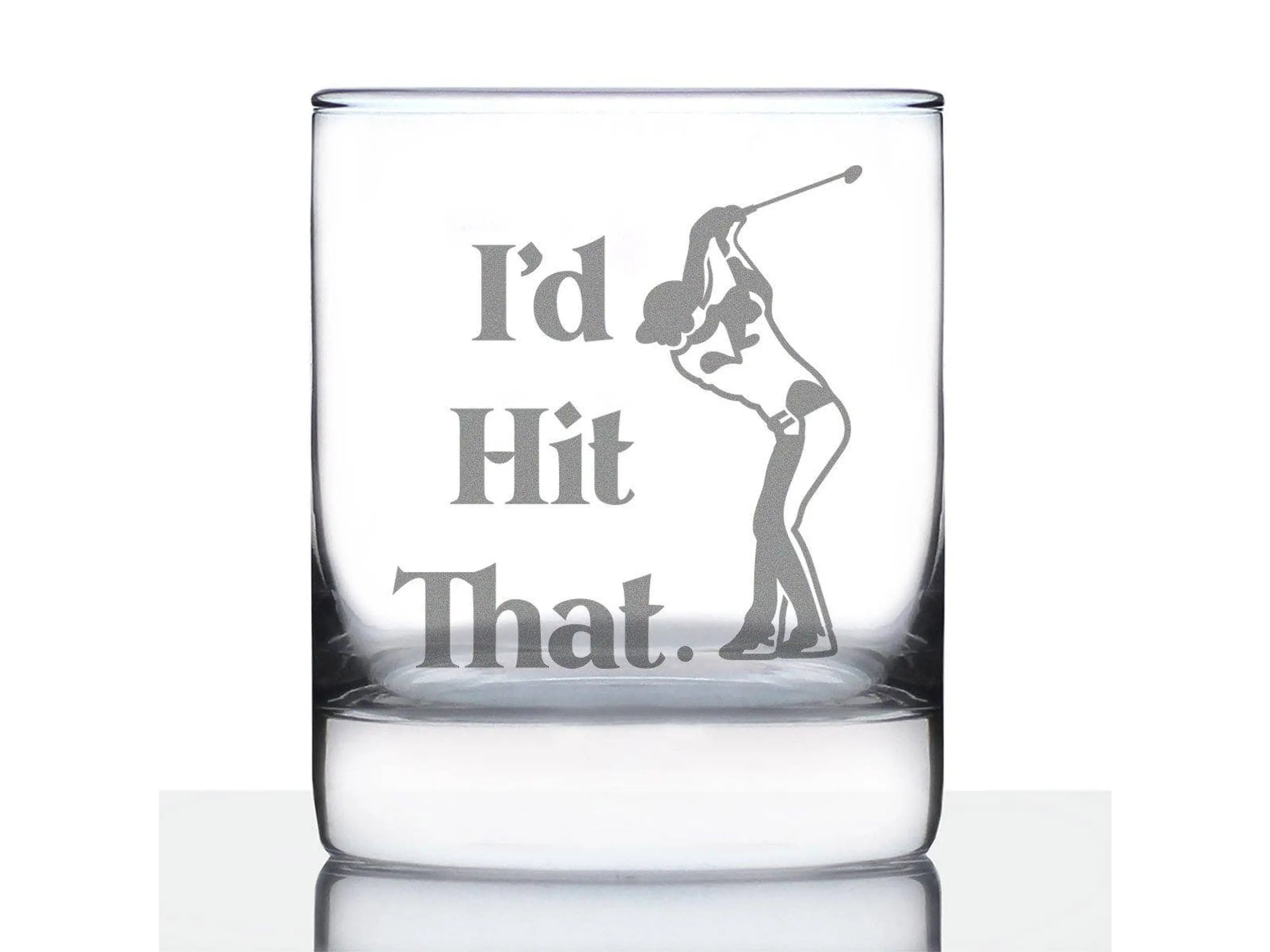 Hit That Golf Whiskey Rocks Glass - Hiking Gifts and Decor Bevvee