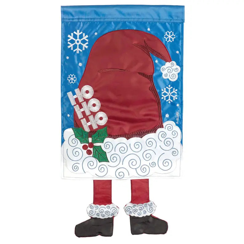 Ho Ho Ho Santa Hat Crazy Leg Flag Dicksons Inc