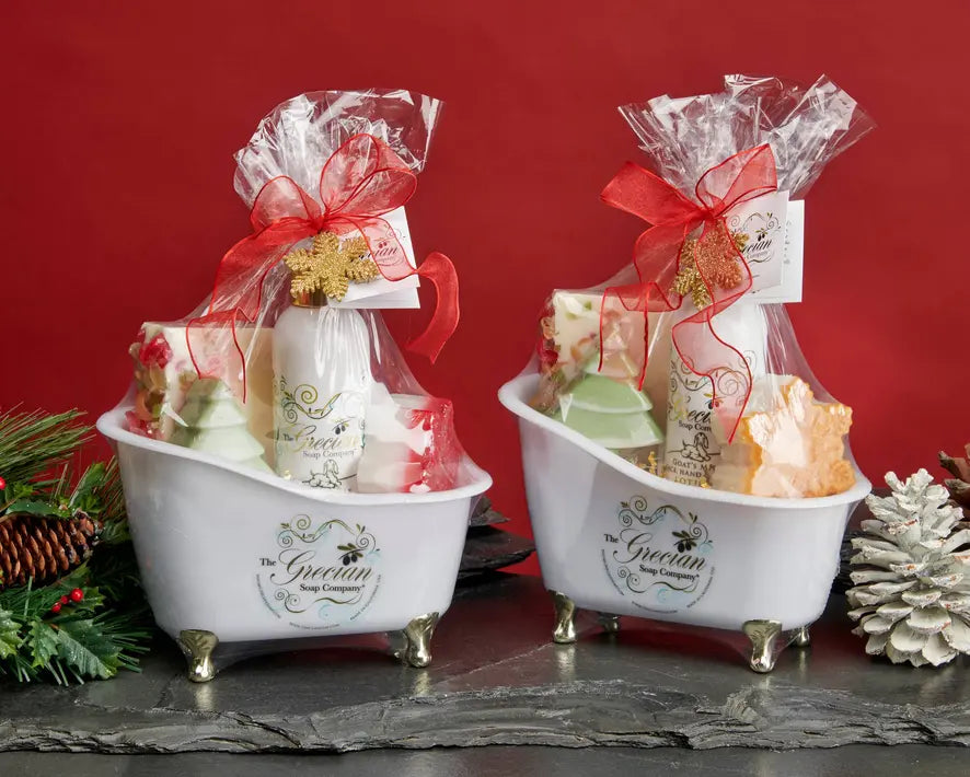 Holiday Bathtub Gift Set Grecian Soap
