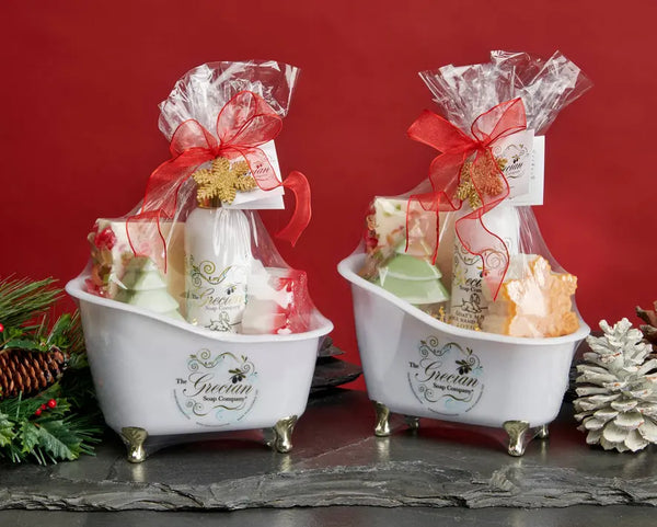 Holiday Bathtub Gift Set Grecian Soap