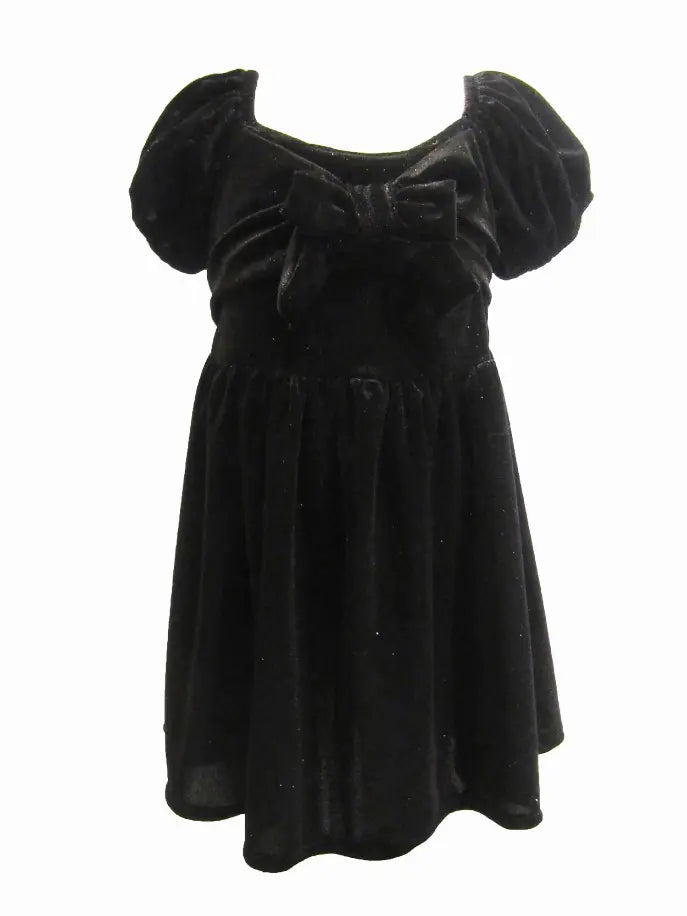 Holiday Ready Dress with Puff Sleeves Little Mass