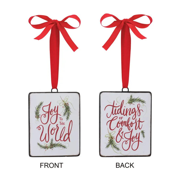 Holiday Sentiment Ornament Melrose International