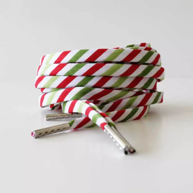 Holiday Striped Shoelaces Cutelaces