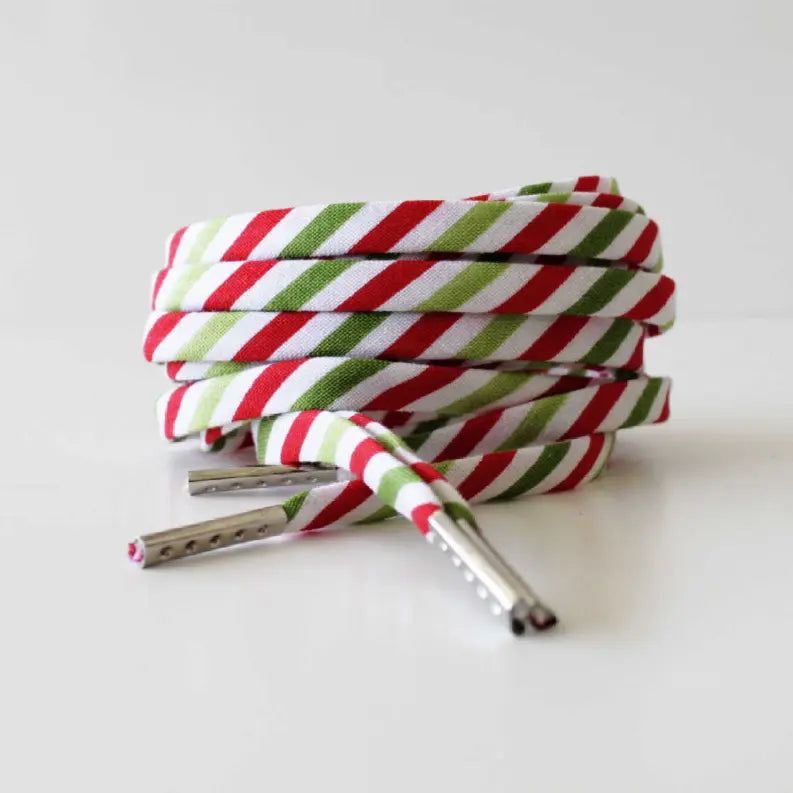 Holiday Striped Shoelaces Cutelaces