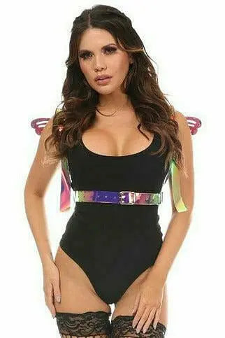 Holo Body Harness with Wings Daisy Corsets