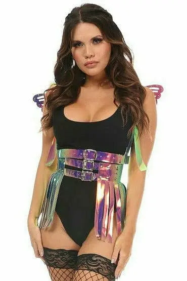 Holo Body Harness with Wings Daisy Corsets
