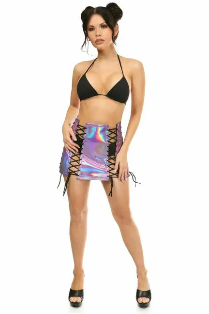Holo Lace-Up Skirt Daisy Corsets