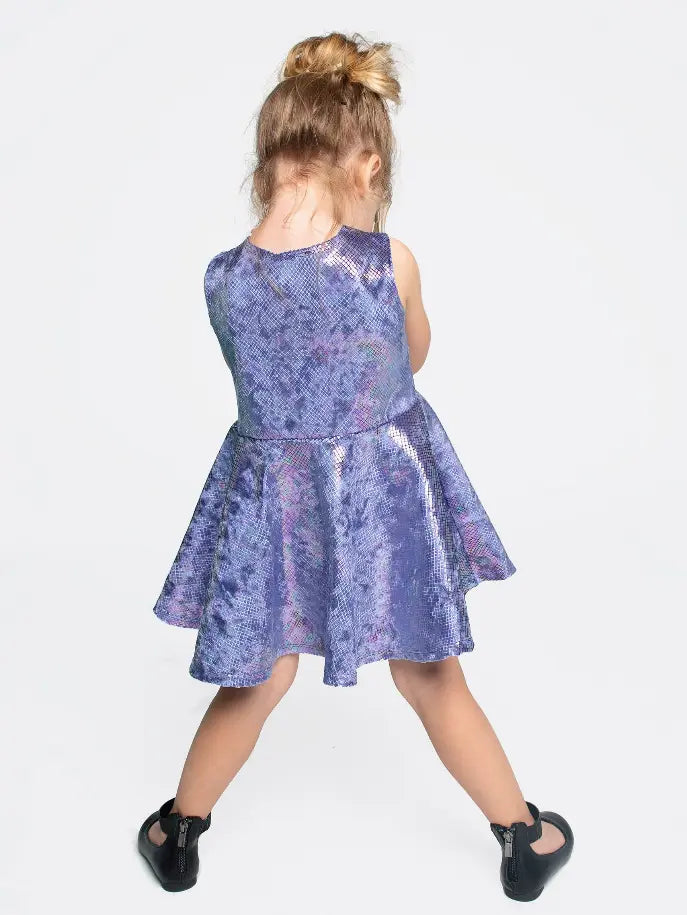Hologram Snake Skater Skirt Dress Little Mass