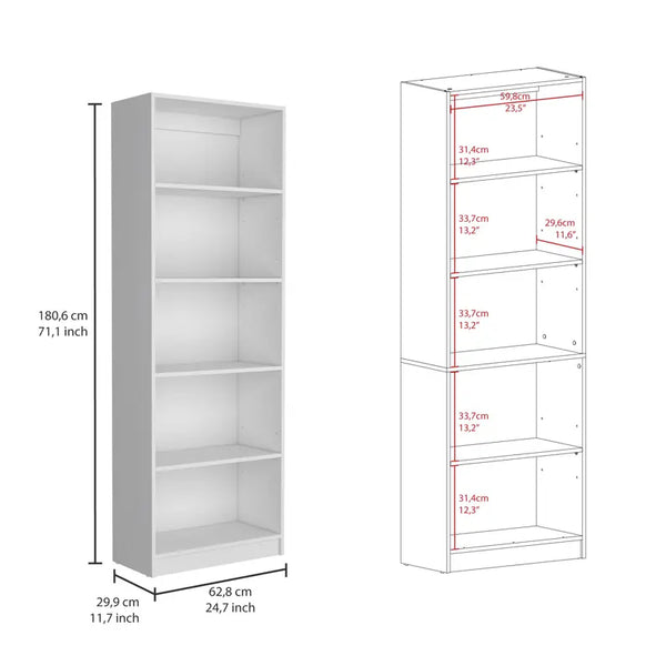Home 4 Shelves Bookcase TUHOME