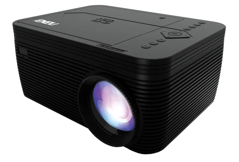 Home Theater LCD Projector & Carrying Case Combo with Built-In DVD Player Naxa Electronics